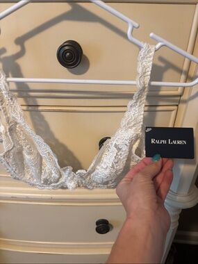 Ralph Lauren Ivory Lace Bralette
